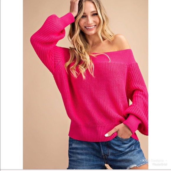 💕LAST 1! Chunky Ballon Sleeve Sweater! - Picture 2 of 4